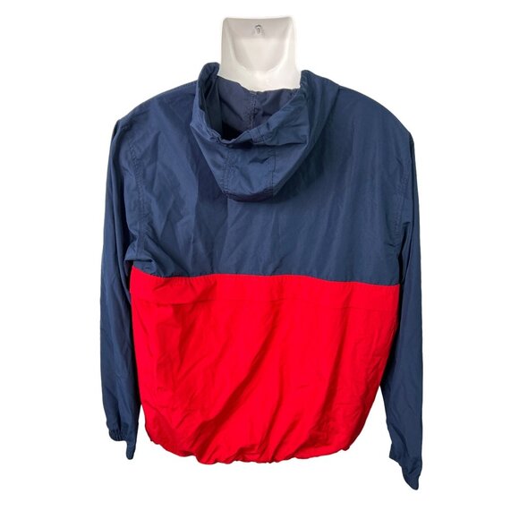 Swiss Tech Windbreaker Jacket Men’s Medium (38-40) Blue Red Pullover Hoodie‎ - Picture 2 of 8